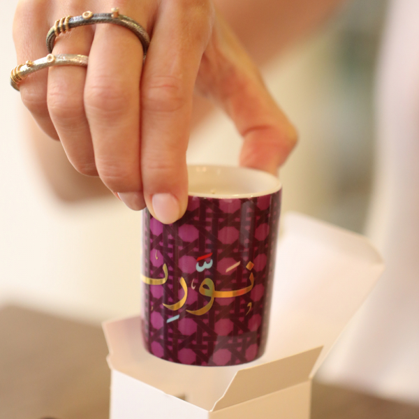 Khaizaran Rose Heritage Candle - Purple - 60g