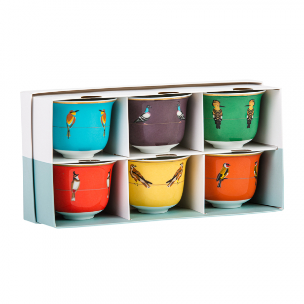  Gift Box of 6 Sarb Arabic Coffee Cups