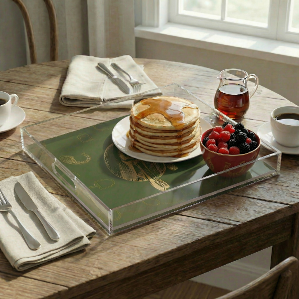 Fares Large Serving Tray - Olive Green 