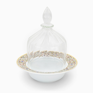 Decorative Glass Dome with Majestic Plate (L)
