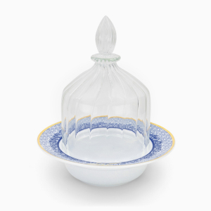 Decorative Glass Dome with Kunooz Plate (L)
