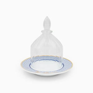 Decorative Glass Dome with Kunooz Plate (M)